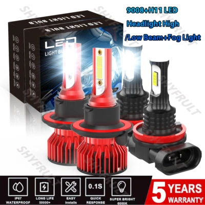 Комплект из 4 светодиодных противотуманных фар дальнего/дальнего света для Suzuki XL-7 2008 2009 Sport - Изображение 1 из 4