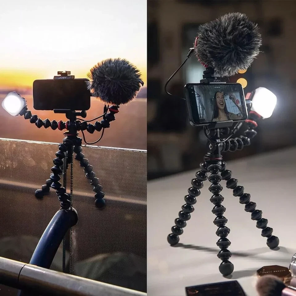 Kit de vlogging móvil GorillaPod (plataforma de teléfono inteligente, micrófono móvil Wavo, Beamo Mini) Foto 1 de 4