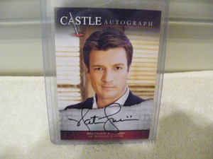 Cryptozoic 2014 castle nathan fillion autograph card