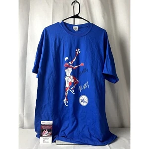Nerlens Noel Signed Autographed custom Philadelphia 76ers T-shirt JSA - Picture 1 of 4