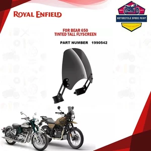 Genuine Royal Enfield Tinted Tall Flyscreen Bear 650 1990542 - Picture 1 of 4