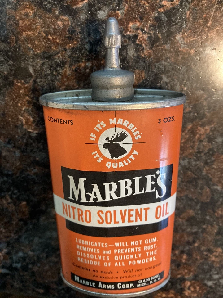 Marbles Nitro Solvent Oil Can Gladstone Mi Vintage Antique #60 - Image 1 of 4