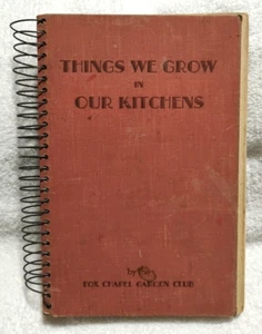 Fox Chapel Pennsylvania Garden Club Vintage 1934 Spiral Cookbook Old Recipes - Picture 1 of 24