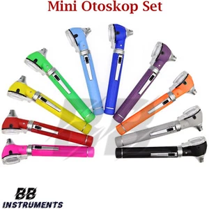 Mini Otoskop Set Ohrenspiegel Ohr Ohrtrichter Ohrenleuchte Otologie Spekulum HNO - Bild 1 von 11