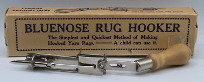 Vintage Bluenose Rug Hooker Tool For Hooked Yarn Rugs VGC with Box - Image 1 of 4