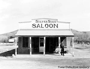 Silver State Saloon, Beowawe, Nevada - 1939 - Vintage Photo Print - Picture 1 of 1