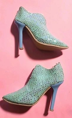 BOTAS TONNER ELLOWYNE LENTEJUELAS AQUA SIN MARCA PARA MUÑECA TONNER 16"/SIMILAR (J38) Foto 1 de 3