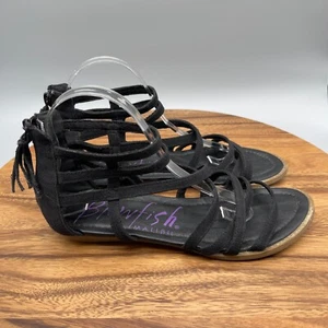Blowfish Malibu Womens Size 9 Black Gladiator Sandals B116 - Picture 1 of 8