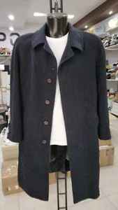 CAPPOTTO EFFE DI Usato Misto Cashemere Uomo Man Blu tg 48 GC322LZ - Picture 1 of 9