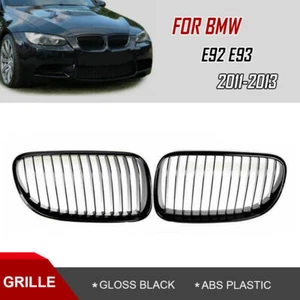 Nieren Kühlergrill Front Grill Schwarz Glänzend für BMW 3er E92 E93 2011-2013 AF - Picture 1 of 9