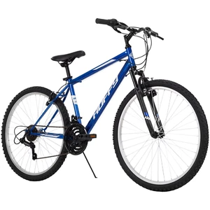 Mens Mountain Bike 26" Huffy Boys Road Bicycle 18 Speed Cycling Blue Steel Frame - Picture 1 of 12