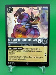 Lorcana Sheriff of Nottingham - Corrupt Official (191/228) Into the Inklands LP - Picture 1 of 1