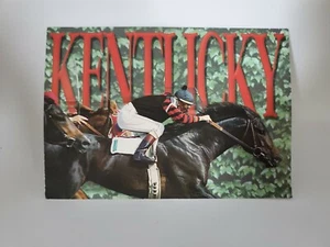 Kentucky Postcard Horse Racing Souvenir Postcard Kentucky Derby Photo By Dan Dry - Picture 1 of 2