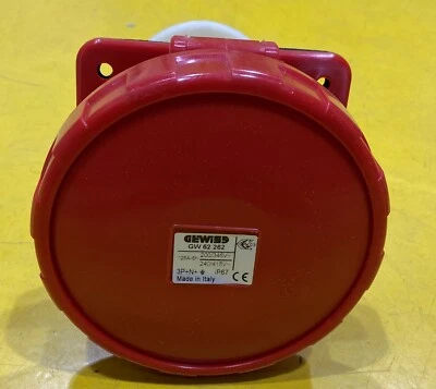 GEWISS GW62262 IP67 10 DEGREE. PANEL RECEPTACLE 3P+N+E 125A 400V 6H - Image 1 of 4