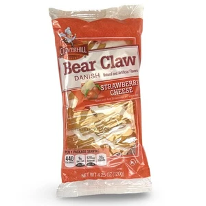 Cloverhill Strawberry Bear Claws | Individually Packaged | 12 Pack - Picture 1 of 5