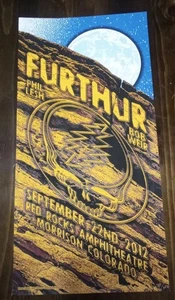 FURTHUR THANKS DEAD RED ROCKS 2012 KONZERT POSTER Phil Lesh Bob Weir 90 von 350 - Bild 1 von 9