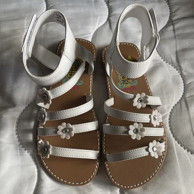 Sandalias de gladiador blancas Rachel Shoes para niñas - talla 11 Foto 1 de 4