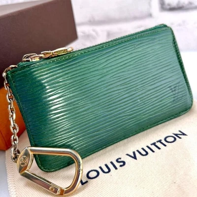 LOUIS VUITTON M63804 Cartera Clé Estuche Monedero Cuero Epi Borneo Verde Foto 1 de 4