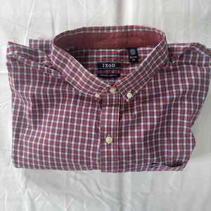 Izod Premium Essentials Size 2XL Men's Embroidered Pocket Logo Button Down Shirt - Picture 1 of 14