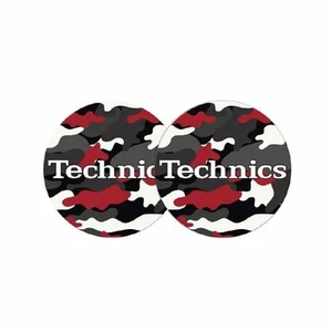 Slipmat Factory Technics Army Black/Red 12" Vinyl Record Slipmats (pair) - Picture 1 of 1
