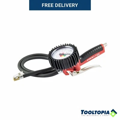 SIP Air Tyre Inflator Maxi-Flate Portable Wika Pressure Gauge Gun 1m Hose 02145 - Image 1 of 4