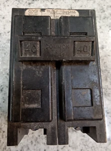 WESTINGHOUSE/BAB2040/BAB240/40A/2P/120/240V/PERNO/INTERRUPTOR RÁPIDO/USO (12C1 - Imagen 1 de 19