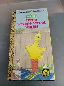 Sesame Street Golden Book Video Classic VHS Tape Three Stories 3 PBS Kids. - Picture 1 of 3