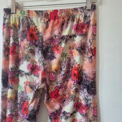 Mujer Leggings Rosa Floral Romántico Francés Coqueta Estampado Animal Chic Elástico Foto 1 de 4