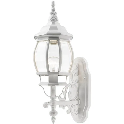 Luz de pared exterior Livex Lighting 7520-13 Frontenac texturizada blanca Foto 1 de 4
