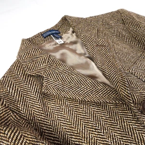 Polo Ralph Lauren Fischgrät Sport Mantel Jungen Größe 8 Leinen Wolle Tweed Jacke Kind - Bild 1 von 18