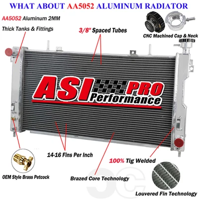 Aluminum Radiator Fit 2001~2004 Dodge Grand Caravan Chrysler Town & Country 3.3L — 第 1/4 张图片
