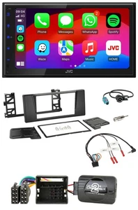 JVC Bluetooth 2DIN Lenkrad DAB USB Autoradio für BMW 5er E39 01-04 Aktivsystem - Bild 1 von 12