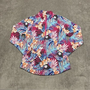 Pullover Tommy Bahama Mujer Golf Tenis Rendimiento 1/4 Cremallera Floral Talla Grande - Imagen 1 de 9