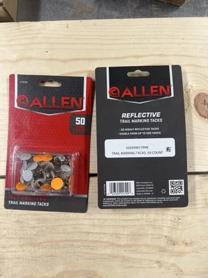 Allen Trail Marking Tacks,Reflective 2-Color 50 Pieces hunting  bowhunting 2 Pks - Image 1 of 2