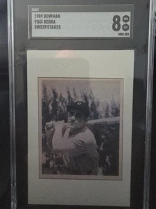 1989 Bowman Yogi Berra Sweepstakes SGC 8 - Picture 1 of 2