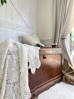 Cofre de cedro Cavalier de 1920 con llave - Cofre Art Deco Hope - Modelo 165 raro Foto 1 de 4