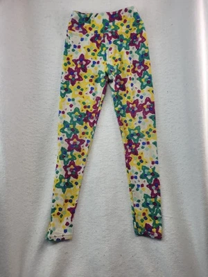 Leggings capri blancos LulaRoe para mujer talla Tween con estampado floral colorido suaves Foto 1 de 4