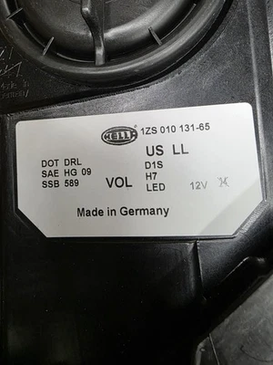 2011-2013 BMW 528I 535I 550I M5 F10 Headlight HID Xenon Left OEM 1ZS 010131-65 - Image 1 of 4