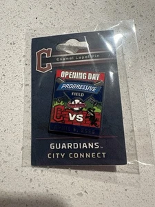 Cleveland Guardians Opening Day 2025 Enamel Label Pin + Game Day Magnet 🔥 - Picture 1 of 5