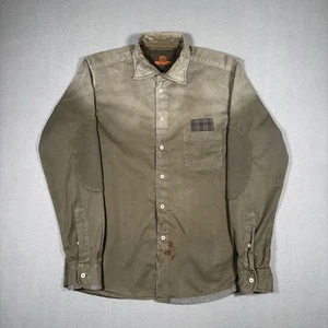 Camisa de Campo Militar Mason’s Italia Chaqueta Para Hombres Mediana Algodón Griego Logotipo de Paracaídas - Imagen 1 de 19