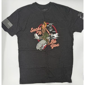 Grunt Style | Graphic Tee (Sucks To Be You) | Men’s | Large | Dark Heather Gray - Picture 1 of 1