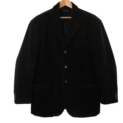 VTG Polo Ralph Lauren Men's XL Black Corduroy 3 Button Blazer Sport Coat Jacket - Image 1 of 4
