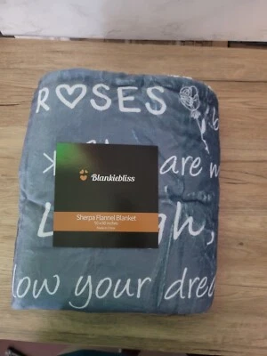 BLANKIEBLISS Daughte Blanket Sherpa Fleece Gray - Gifts for Daughter from Mother - Image 1 of 2