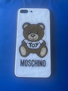 Used Moschino Hard Case iPhone 7Plus/8Plus 5.5Inch White Without Box - Picture 1 of 3