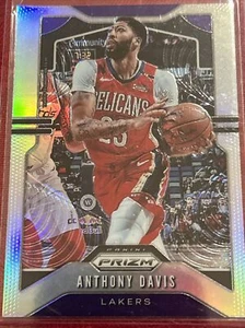 2019-20 Prizm ANTHONY DAVIS #222 Lakers NBA Basketball Base Set Card - Picture 1 of 8