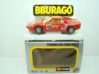 BURAGO - 1/24 - FARRARI GTO RALLY DE 1984 - N° 0192 - BOITE - ANCIEN - - Photo 1/4