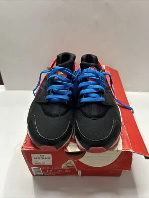 Zapatos Tenis Nike Huarache Run 654280-004 Negro Rojo Y Talla 7 para Niños Foto 1 de 4