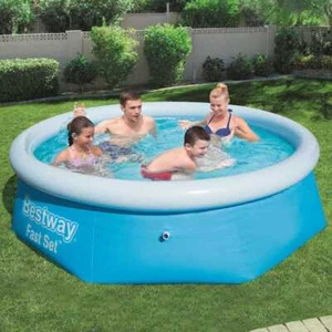 Swimming Pool Komplettset Aufblasbar 244x66cm Schwimmbecken Schwimmbad Bestway - Bild 1 von 3