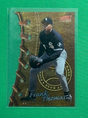 1998 Topps Stadium Club Baseball Triumvirate Luminous #T11C Frank Thomas - Image 1 of 2