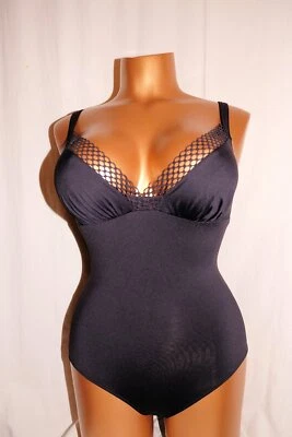 ANTIGEL Badeanzug Einteiler ohne Bügel LA DOUBLE MIX noir schwarz NEU - Bild 1 von 4